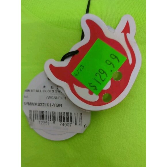 WAAC Golf Sweater Green Size 2 Win At All Costs Why Be An Angel New With Tags - Picture 7 of 10